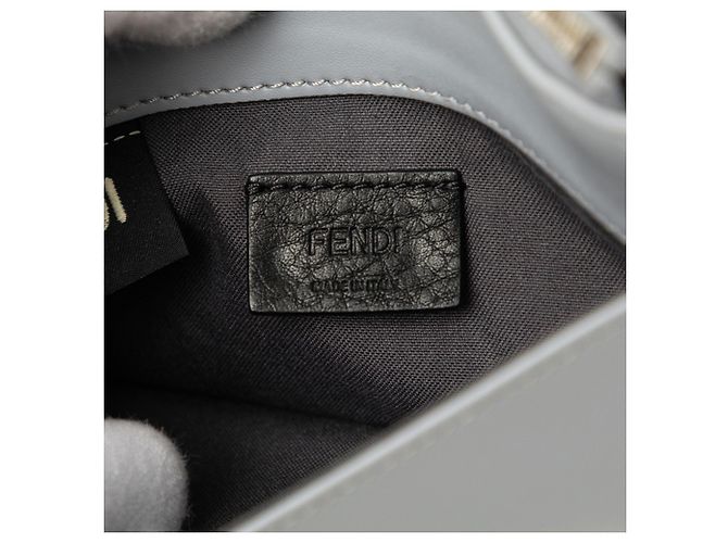 Borsa a tracolla con catena e borchie Fendi Marrone Multicolore - vista 5