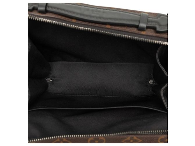 Borsa a tracolla Louis Vuitton Monogram Macassar Handle Soft Trunk Marrone - vista 4