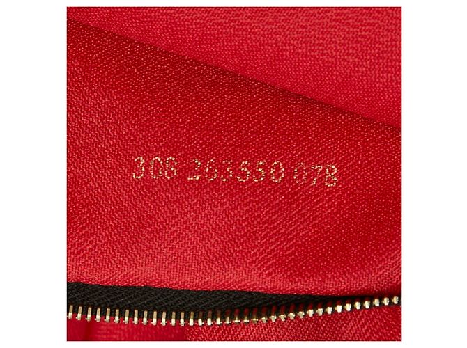 Fendi Tote Bag mit Leopardenprint Braun Rot - Ansicht 13