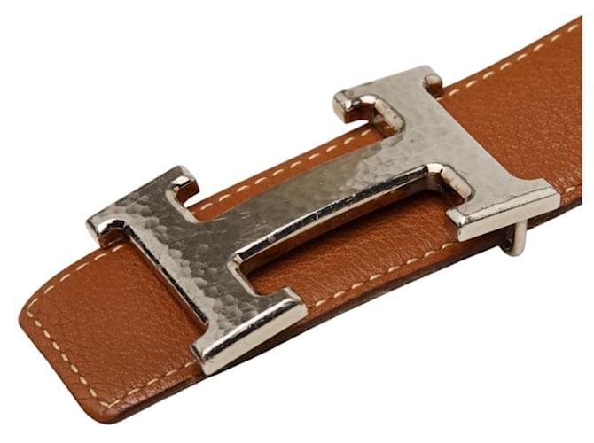 Hermès Hermes Constance Maltre Wendelgürtel Braun Schwarz Silber - Ansicht 4