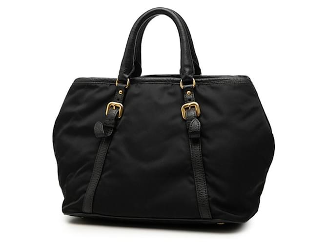 Borsa a Mano Prada Logo Borsa a Tracolla 2-Way Nero - vista 2