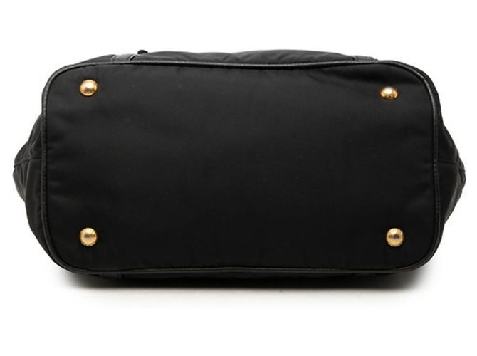 Borsa a Mano Prada Logo Borsa a Tracolla 2-Way Nero - vista 3
