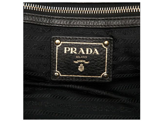 Borsa a Mano Prada Logo Borsa a Tracolla 2-Way Nero - vista 5