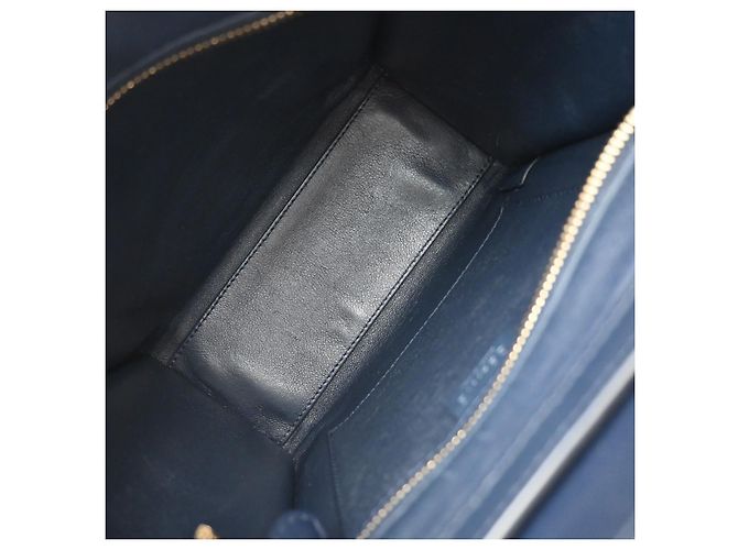 Céline Celine Tricolor Luggage Leather Micro Verde - vista 5