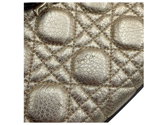 Borsa Christian Dior Lady Mini Cannage D'oro - vista 10
