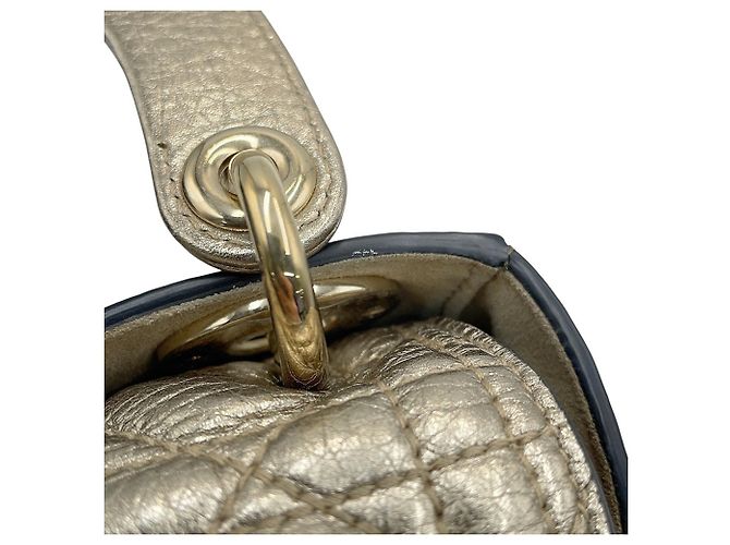 Borsa Christian Dior Lady Mini Cannage D'oro - vista 14