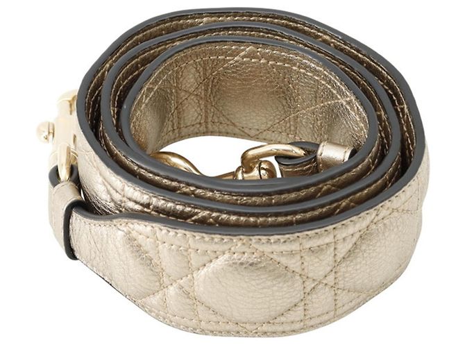Borsa Christian Dior Lady Mini Cannage D'oro - vista 18