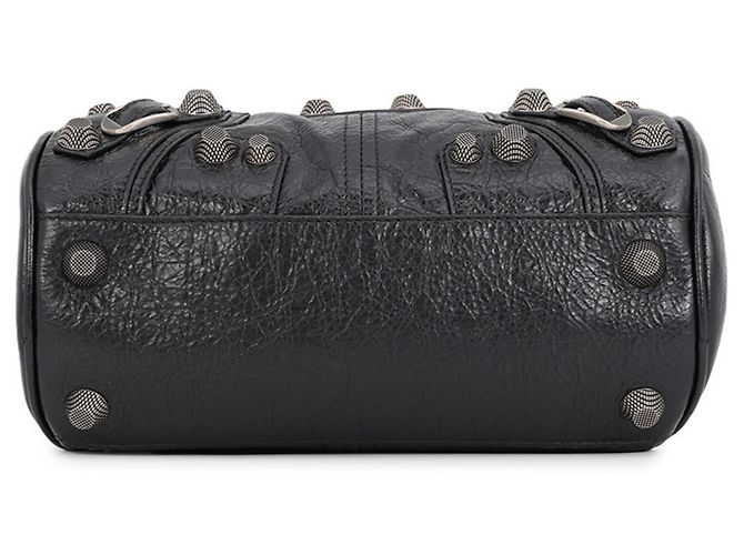 Borsa a tracolla cilindrica Balenciaga Lucagol Nero - vista 3