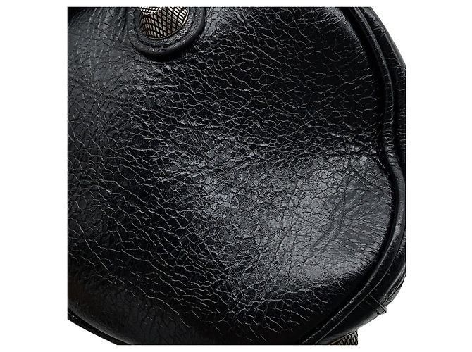 Borsa a tracolla cilindrica Balenciaga Lucagol Nero - vista 9