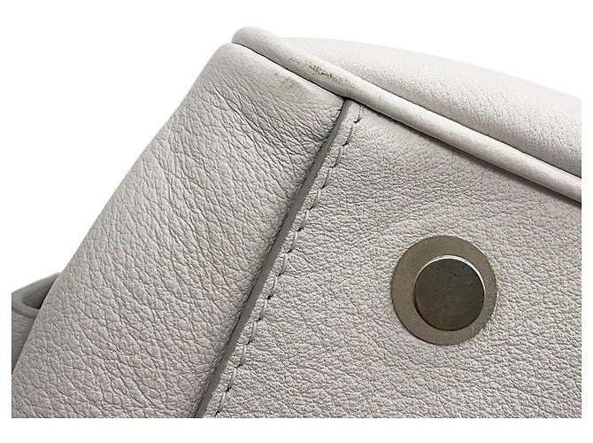 Borsa a tracolla Balenciaga in pelle bianca Bianco - vista 7
