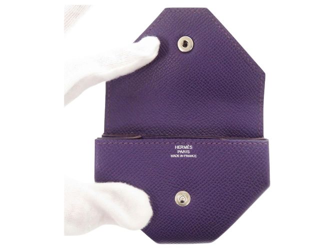 Hermès Le Vingt-Quatre Coin Case Púrpura - vista 5