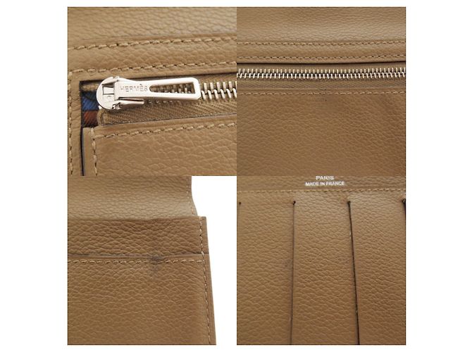 Hermès Hermes Citizen Twill Evercolor Brown Wallet - view 8