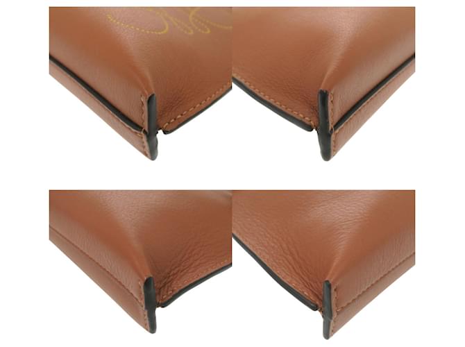 Pouch Loewe Anagram T Marrone - vista 4