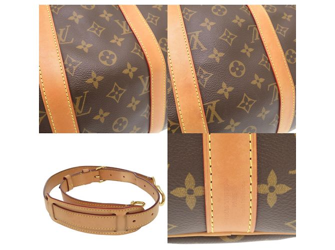 Keepall Borsa Boston Monogram Louis Vuitton Marrone Monogramma - vista 9