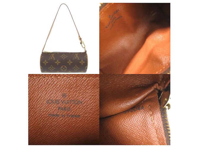Borsa a mano Louis Vuitton Papillon 30 Marrone Monogramma - vista 10