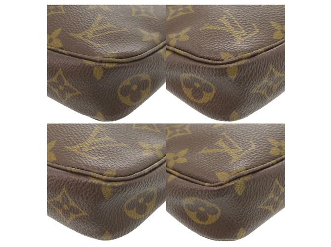 Louis Vuitton Pochette Accessoires Monogram Handbag Marrone Monogramma - vista 4
