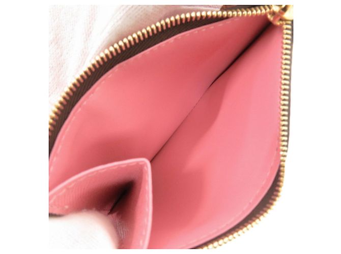 Louis Vuitton Portefeuille Lisa Monogram Bi-fold Wallet Marrone Rosa Monogramma - vista 7