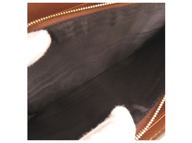 Gucci GG Supreme Leder-Langbrieftasche Braun Beige - Ansicht 7