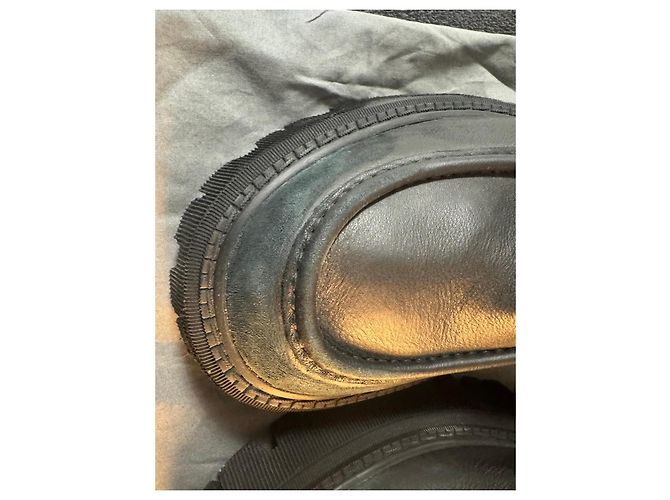 Balenciaga Mocassini in Pelle Nera Chunky Nero - vista 5