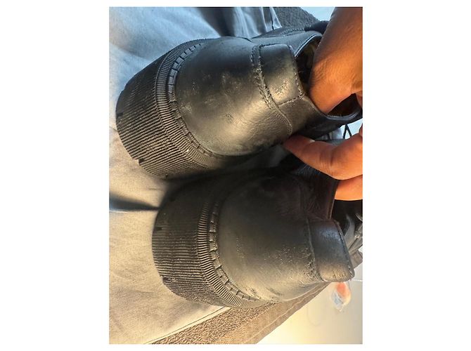 Balenciaga Mocassini in Pelle Nera Chunky Nero - vista 7