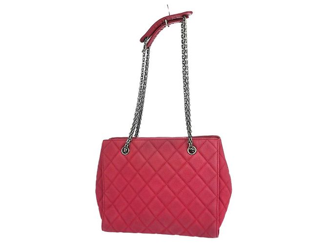 Chanel Reissue Tote aus gestepptem Leder Rot - Ansicht 2