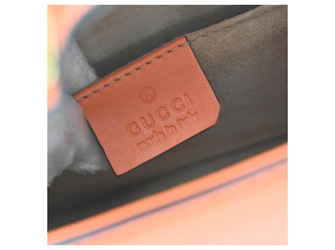 Gucci Sylvie Leather Small Arancione - vista 6