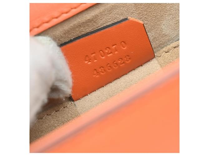 Gucci Sylvie Leather Small Arancione - vista 7