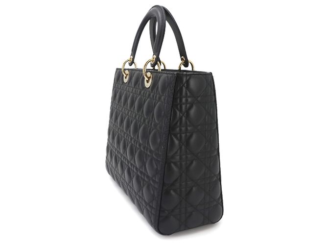 Borsa Christian Dior Cannage Lady Large Nero - vista 5