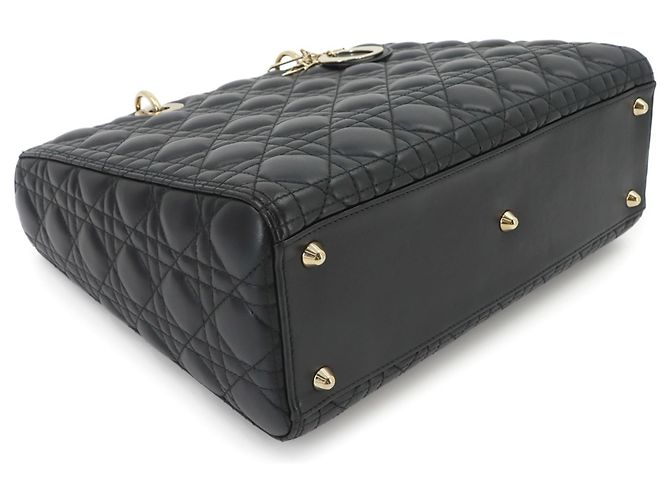 Borsa Christian Dior Cannage Lady Large Nero - vista 6