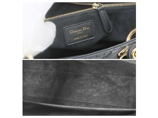 Borsa Christian Dior Cannage Lady Large Nero - vista 9