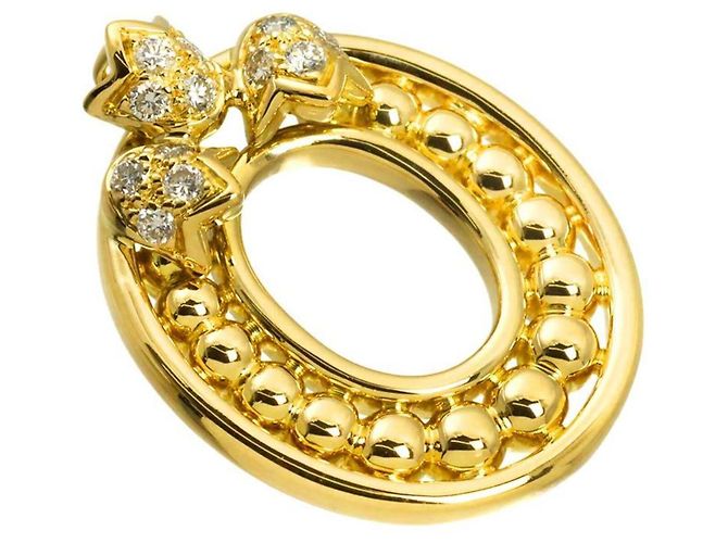 Collier avec pendentif Christian Dior en or jaune 18K - Ansicht 2