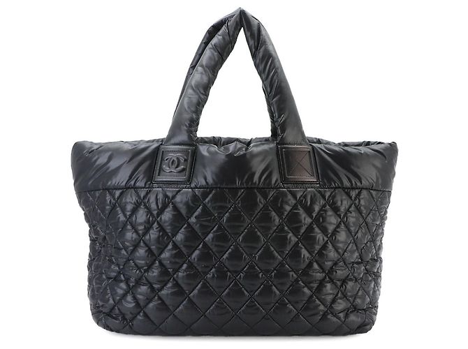 Bolsa de mão tote Chanel Coco Cocoon MM Medium Preto - vista 2