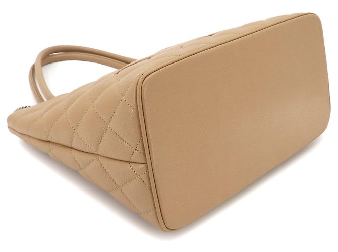 Borsa Tote Chanel Medallion Beige - vista 4