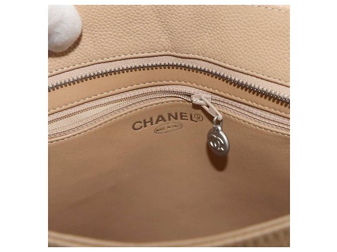 Borsa Tote Chanel Medallion Beige - vista 7