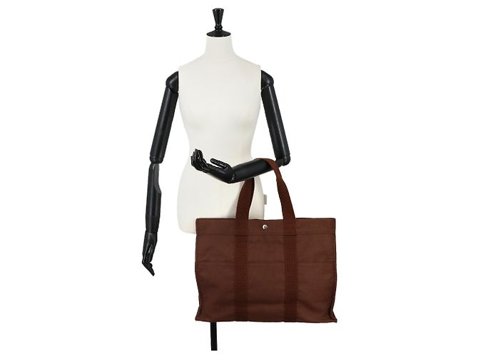Hermès Borsa Hermes Herline Tote GM Marrone - vista 10