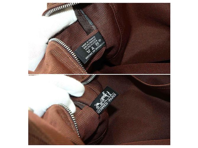 Hermès Borsa Hermes Herline Tote GM Marrone - vista 8