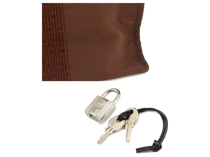 Hermès Borsa Hermes Herline Tote GM Marrone - vista 9