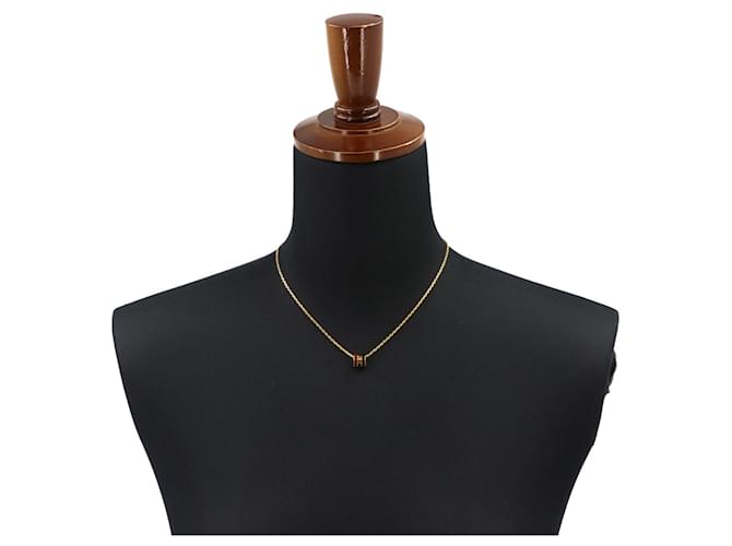 Hermès Collana Hermes Mini Pop H Rocabar Nero D'oro Bordò - vista 6
