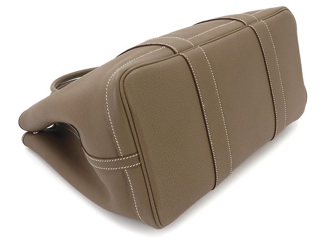 Hermès Borsa Hermes Garden PM Tote Taupe - vista 4
