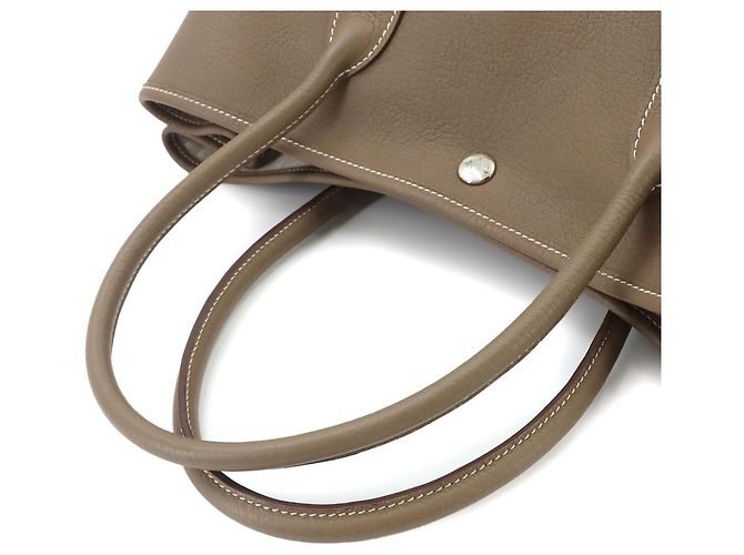 Hermès Borsa Hermes Garden PM Tote Taupe - vista 5