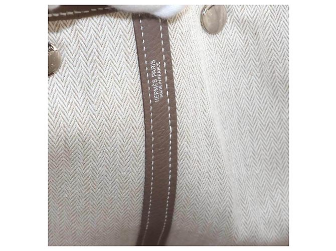 Hermès Borsa Hermes Garden PM Tote Taupe - vista 7