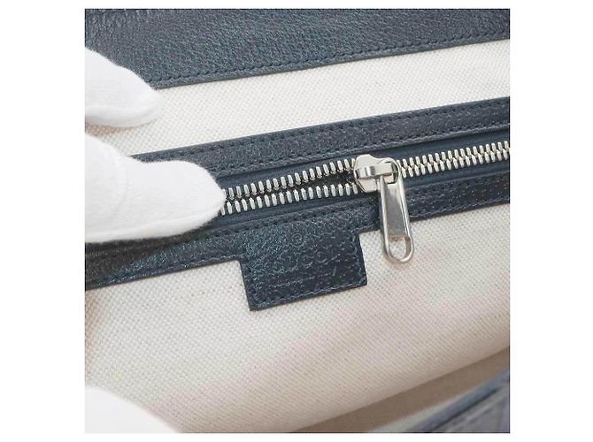 Borsa a tracolla Gucci GG Supreme Navy Blu navy - vista 10