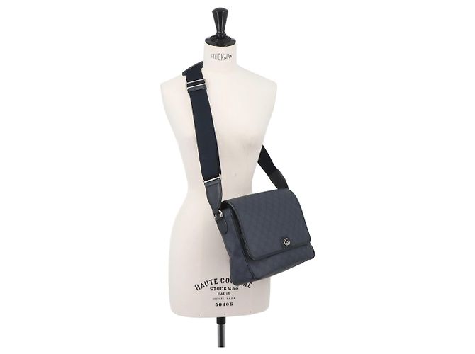 Borsa a tracolla Gucci GG Supreme Navy Blu navy - vista 11