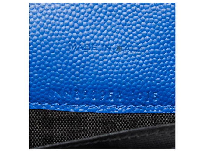 Bolso de hombro con cadena Saint Laurent Cassandra Envelope Azul - vista 11