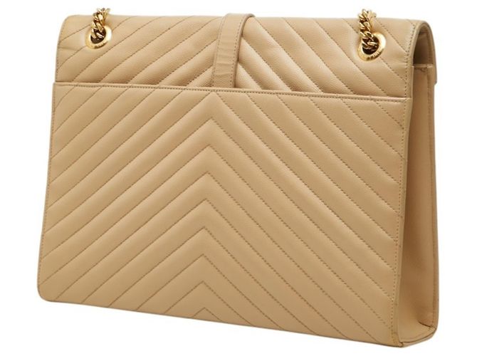 Borsa a spalla a busta Saint Laurent Cassandra D'oro - vista 2