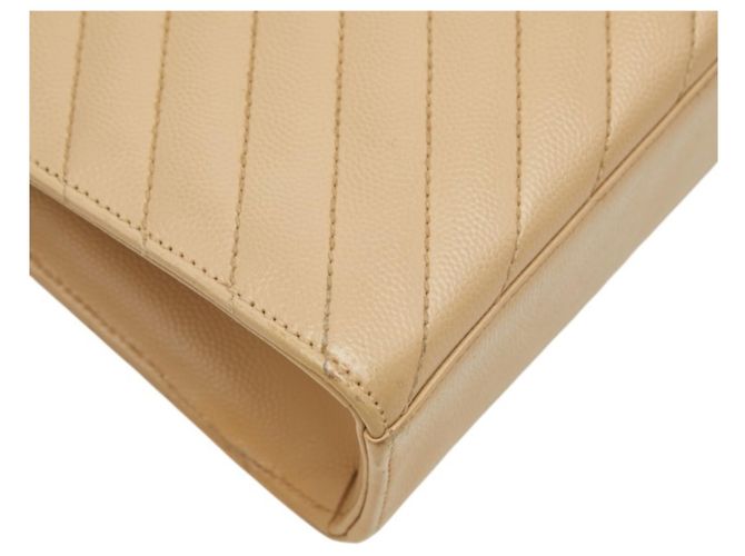 Borsa a spalla a busta Saint Laurent Cassandra D'oro - vista 7