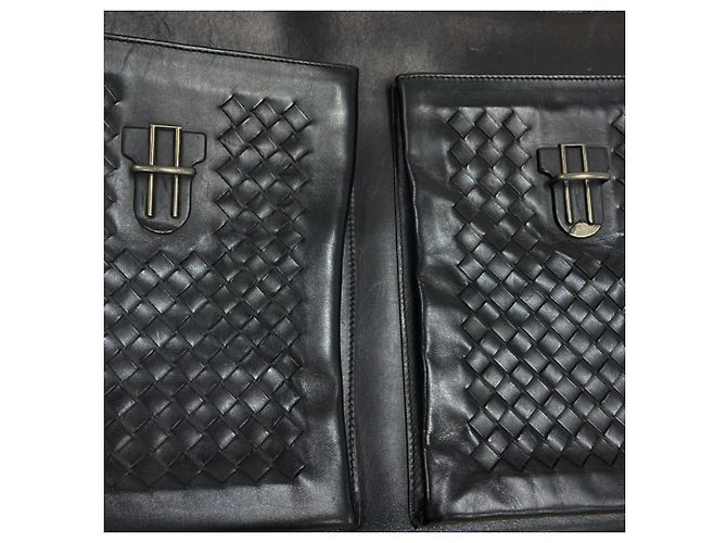 Borsetta Bottega Veneta in pelle nera Nero - vista 10