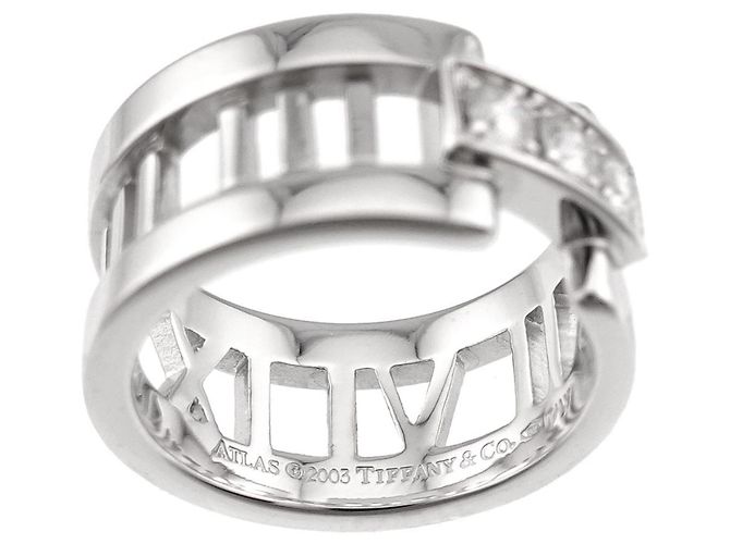 Tiffany & Co. Atlas Diamantring in 18K Weißgold - Ansicht 3