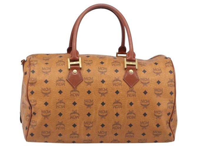 MCM Vicetos Porte-documents en cuir marron - vue 2