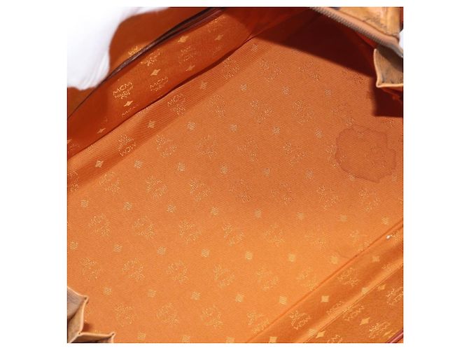 MCM Vicetos Porte-documents en cuir marron - vue 5